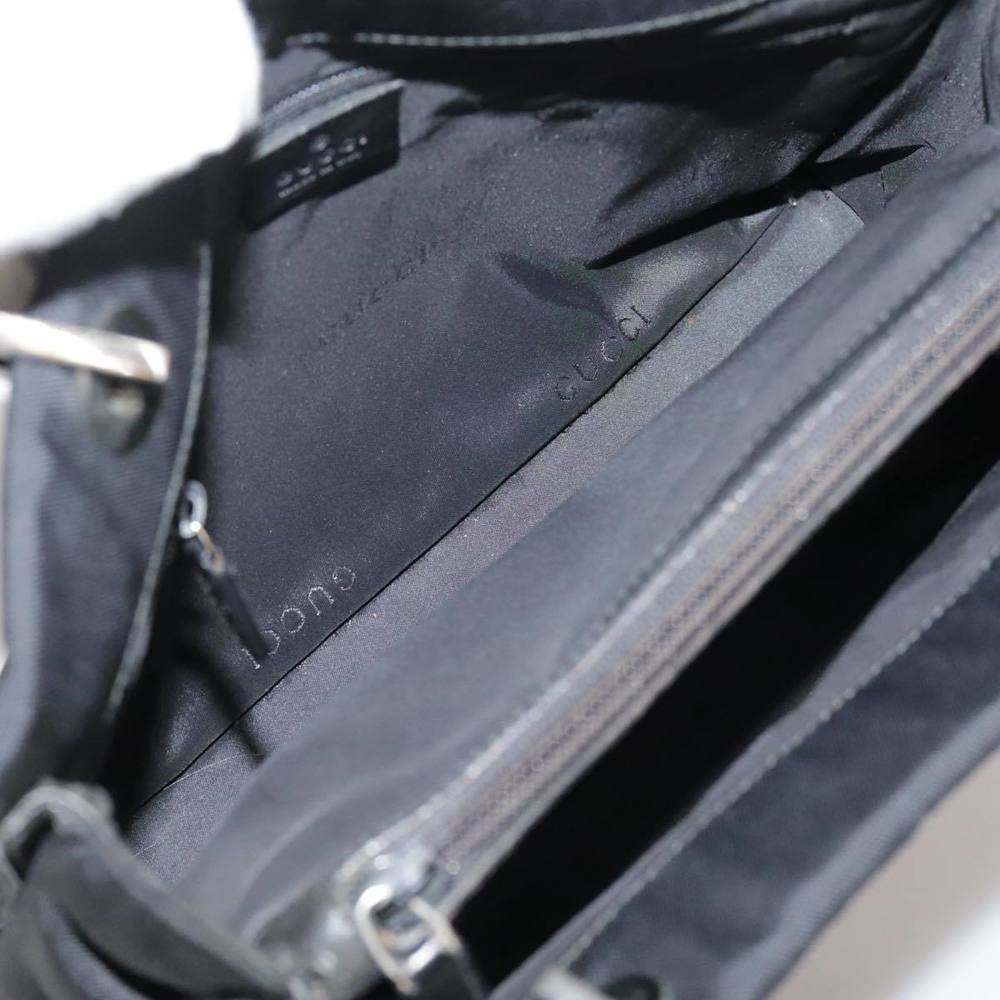 GUCCI Bamboo Hand Bag Nylon Black 002 1016 Auth ep7046 - Picture 16 of 16